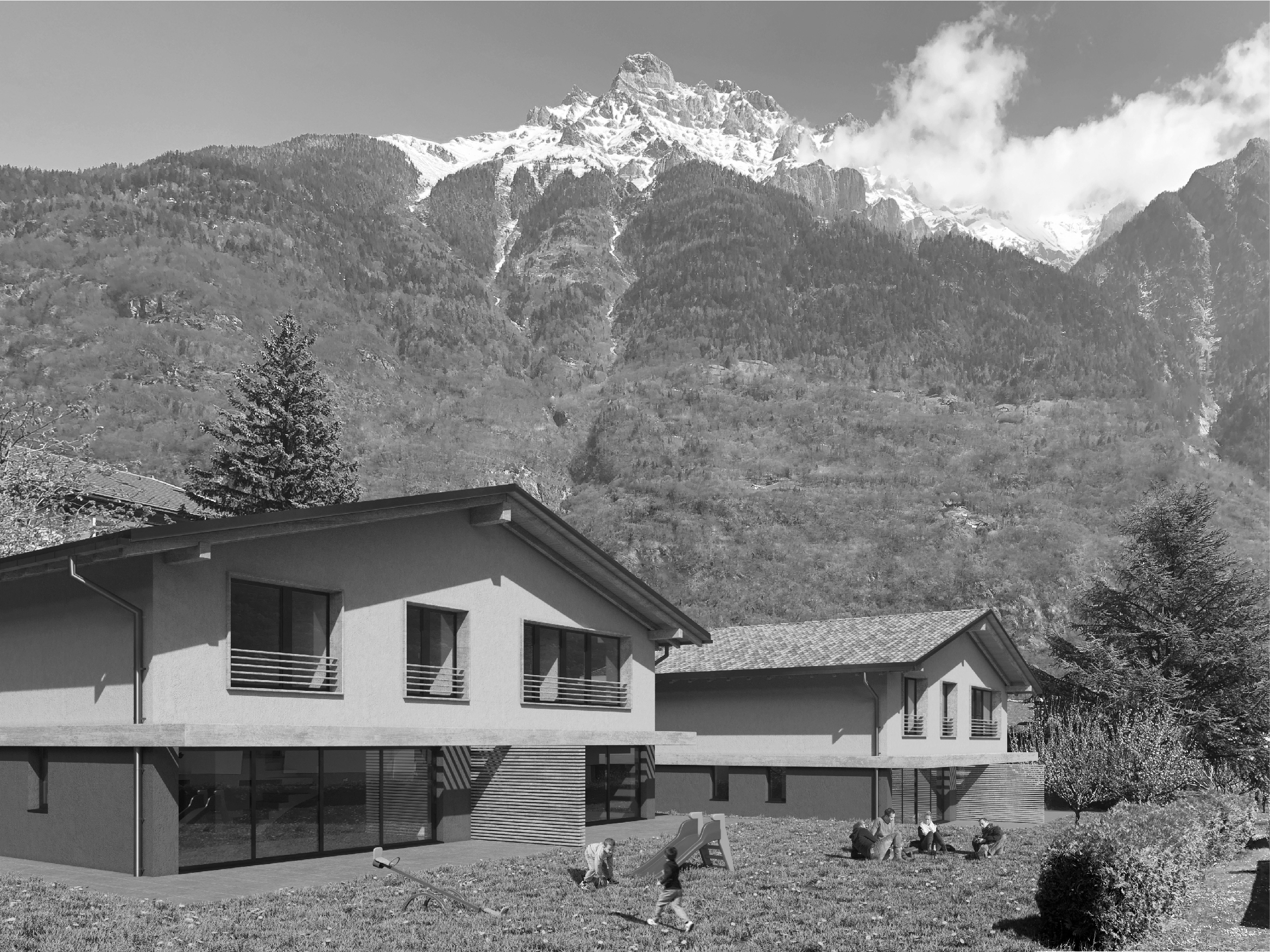 Semi-detached villas (2+2 villas)